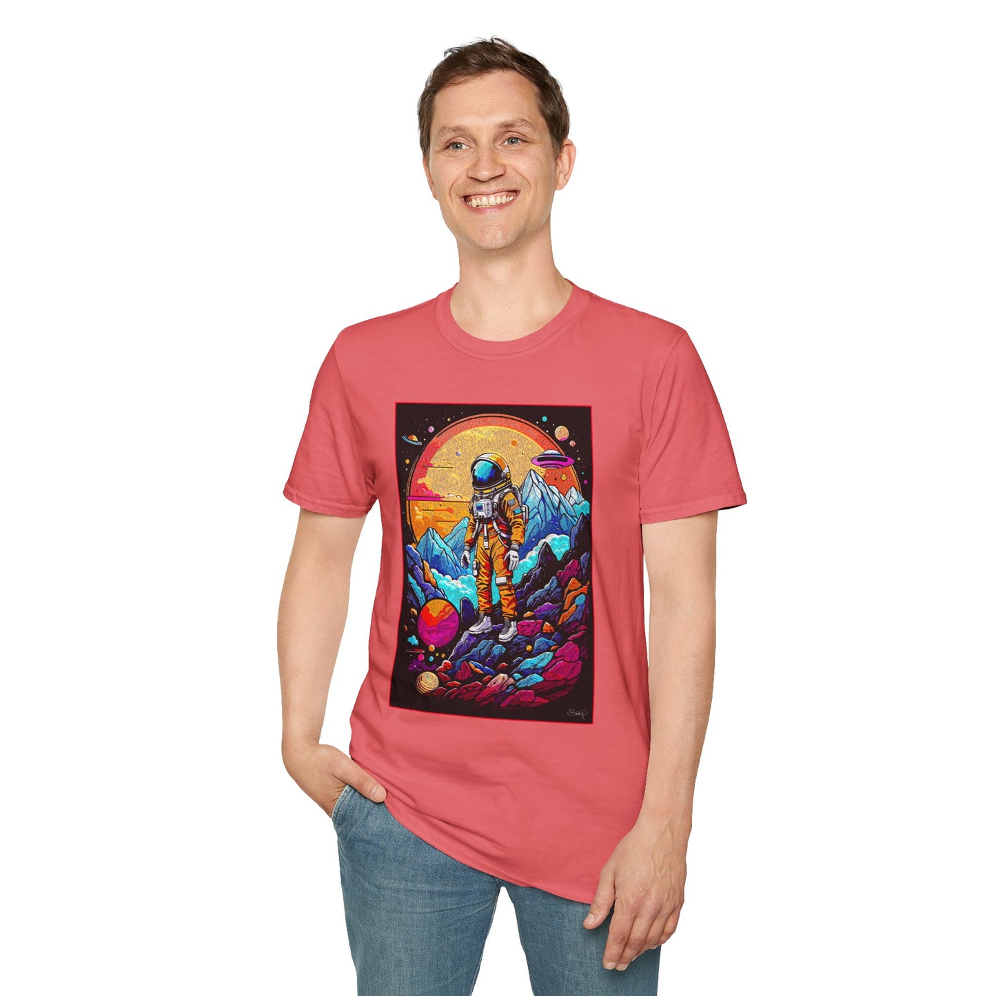 Astronaut Adventure T-Shirt | Cosmic Space Tee, Unisex Graphic Shirt, Gift for Space Lovers, Festival Wear, Outer Space Design