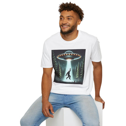 Funny UFO Abduction Unisex T-Shirt, Alien Theme Tee, Gift for Sci-Fi Lovers, Cool Graphic Shirt, Quirky Apparel, Unique Vintage Style