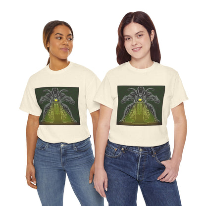 Alien Biker Neon Sci‑Fi Motorcycle T-Shirt