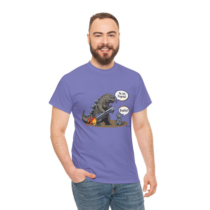 Godzilla, Son and SpaceX, Unisex Heavy Cotton Tee, print design, t-shirt, t-shirts, t-shirts, png, funny, cartoons, tee