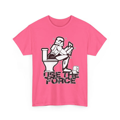 Use The Force, Unisex Heavy Cotton Tee, Star Wars, funny, restroom jokes, graphic design, png