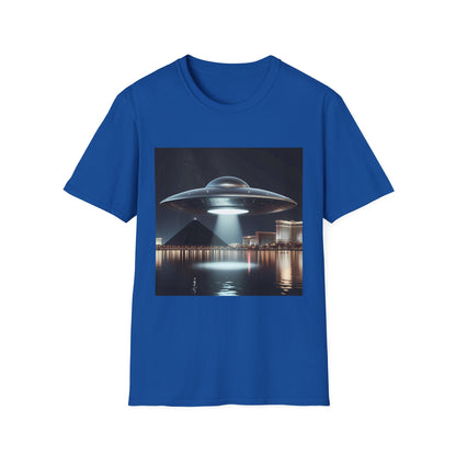 Vintage UFO Graphic Unisex T-Shirt, Retro Tee for Sci-Fi Lovers, Gift for Space Enthusiasts, Cool Alien Design, Unique Casual Wear