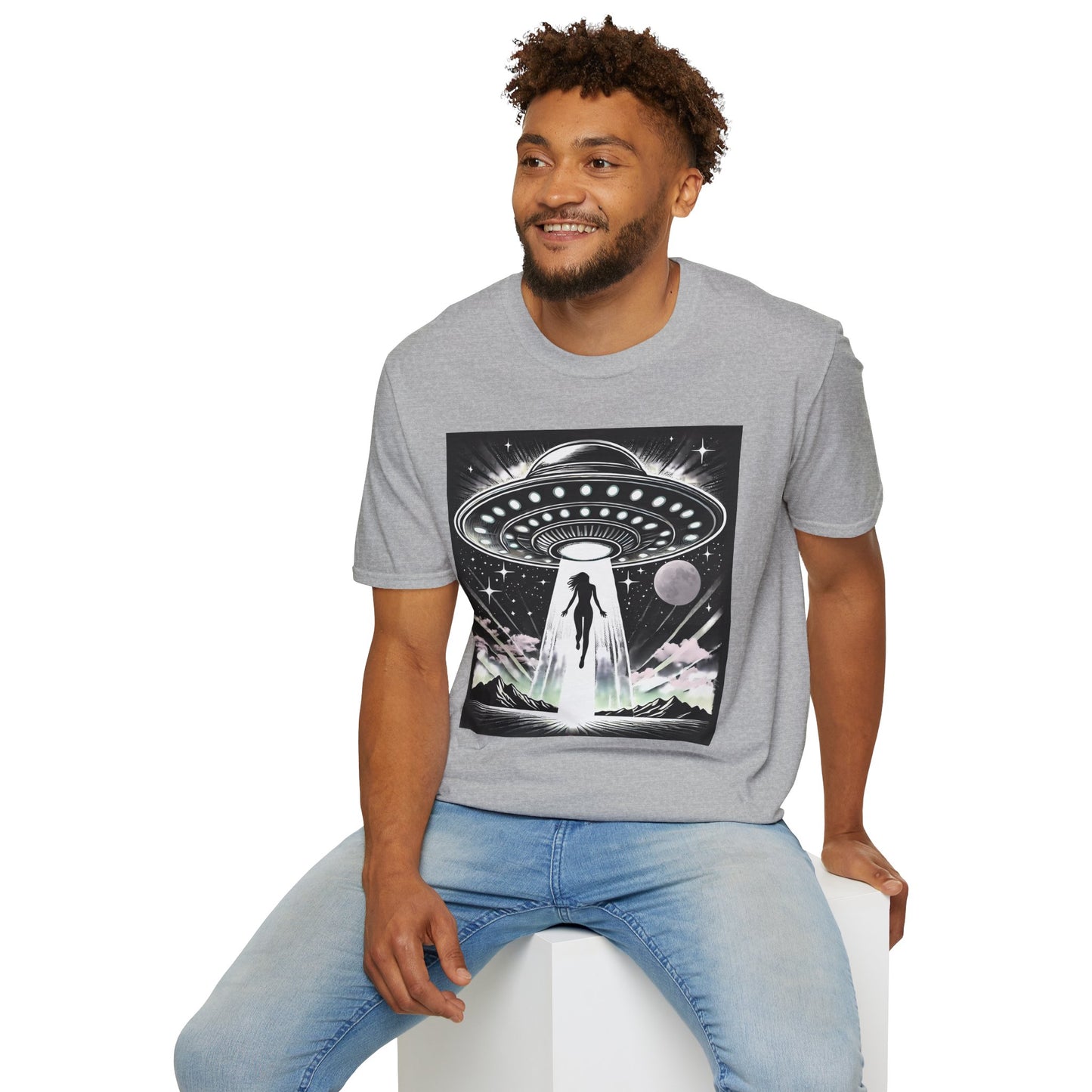 Cosmic Alien Abduction T-Shirt, Retro UFO Shirt, t-shirts, tshirts, Space Enthusiast Apparel, Graphic Tee, Gift for Sci-Fi Lovers, tees, png