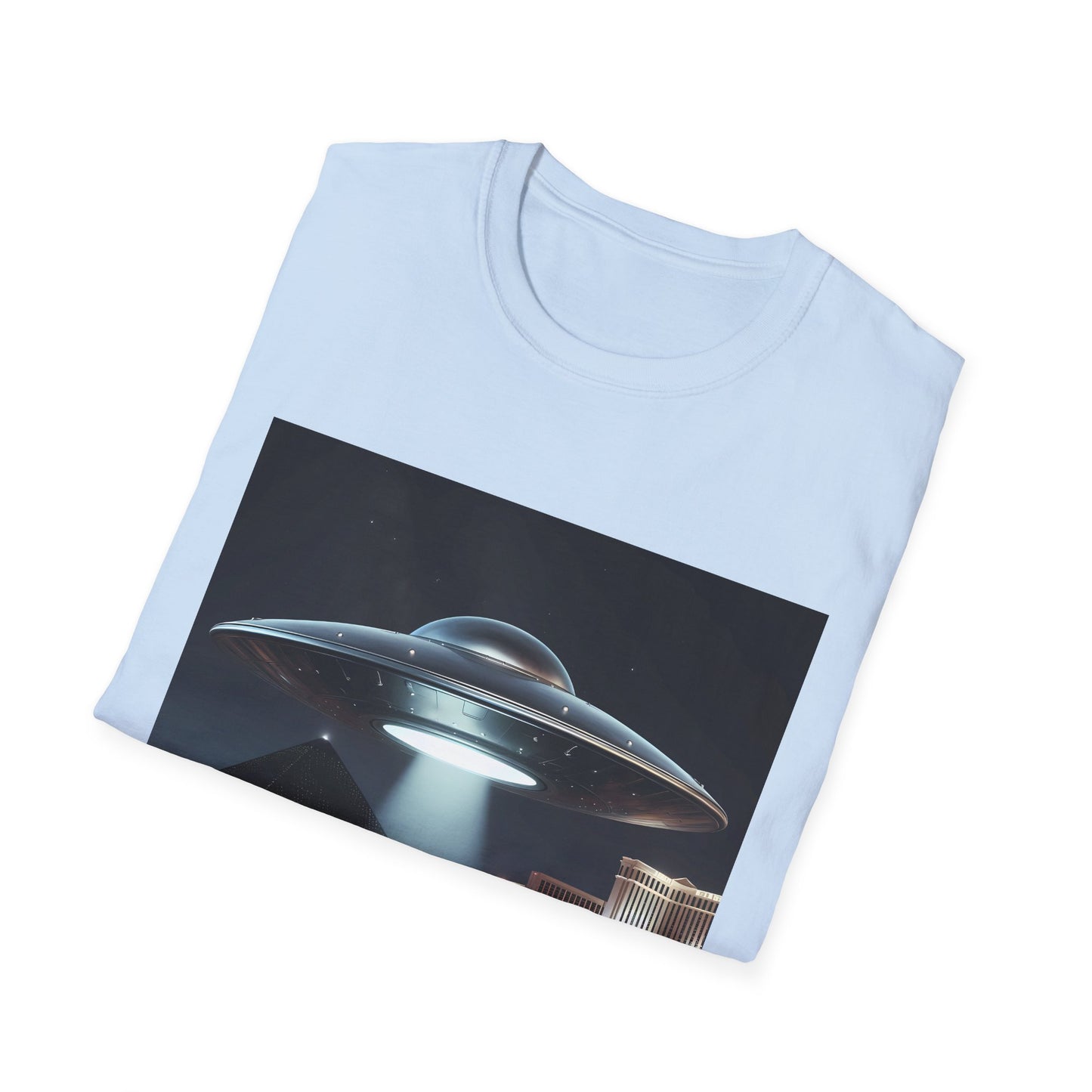 Las Vegas UFO, Vintage UFO Graphic Unisex T-Shirt, Retro Tee for Sci-Fi Lovers, Gift for Space Enthusiasts, Cool Alien Design, Unique Casual Wear