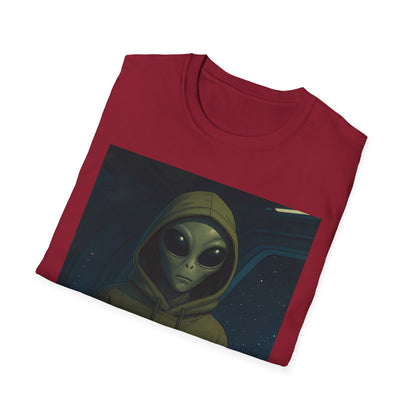 Humans Are Not Real, Alien Humor Unisex T-Shirt, Funny Graphic Tee, Space Lover Gift, Casual Wear, Gift for Nerds, Quirky Statement Shirt