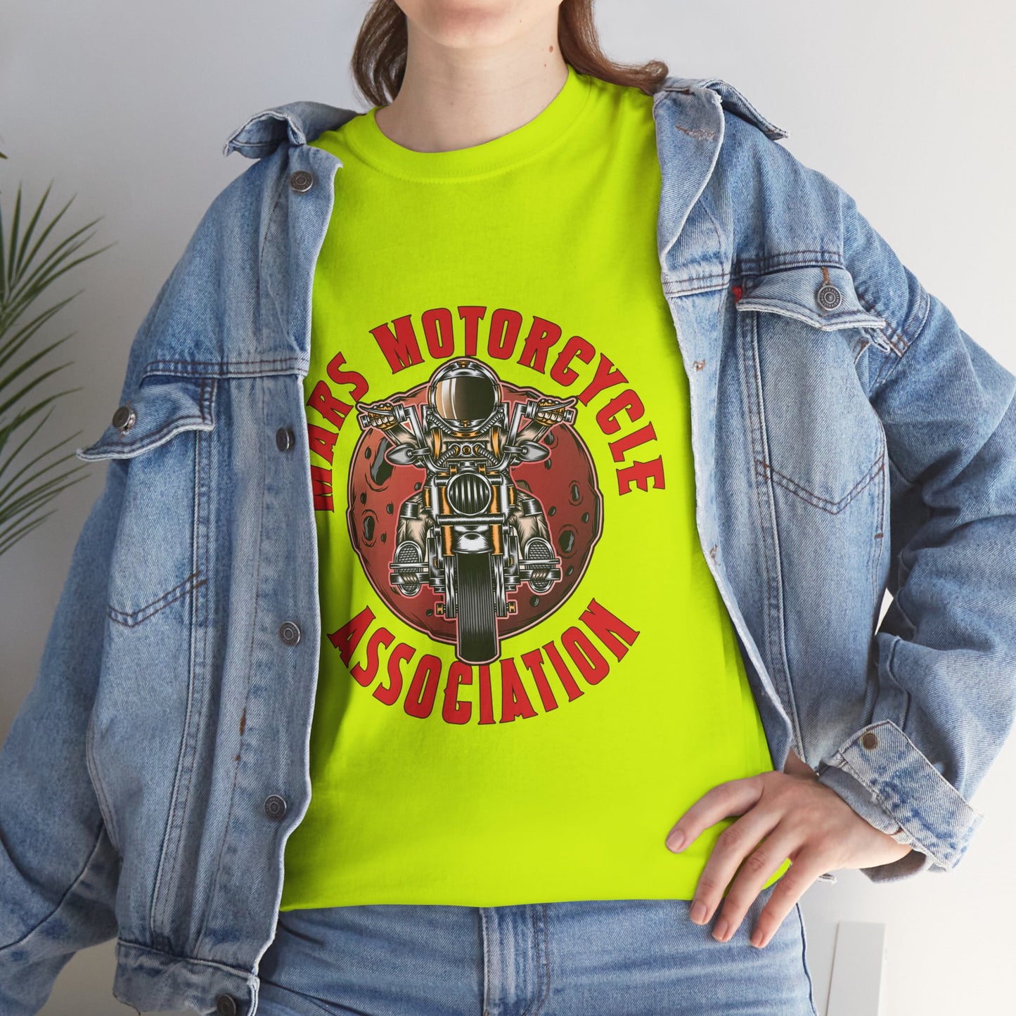 Mars Motorcycle Association Unisex Heavy Cotton Tee - Perfect Gift for Bikers