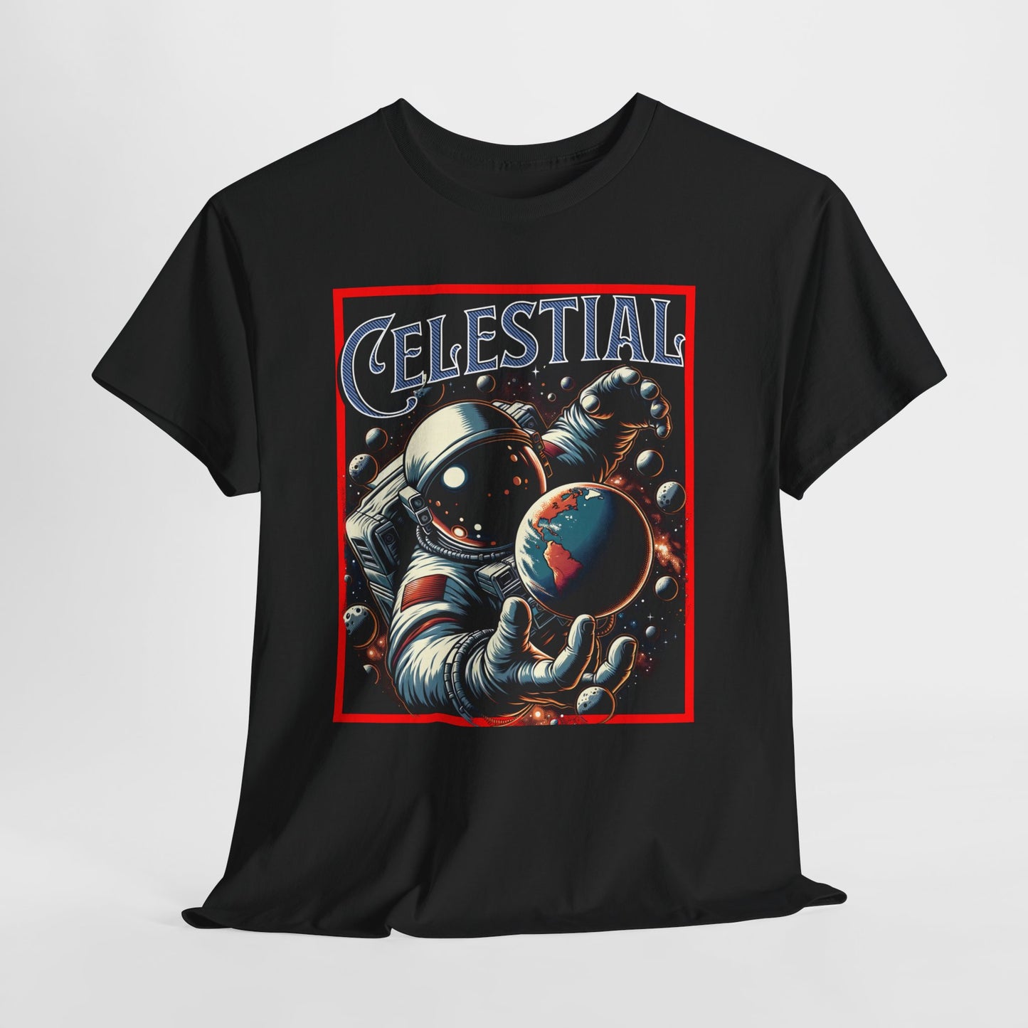 Celestial Astronaut Tee - Unisex Vintage Space Graphic T-Shirt, png, t-shirt, tshirts