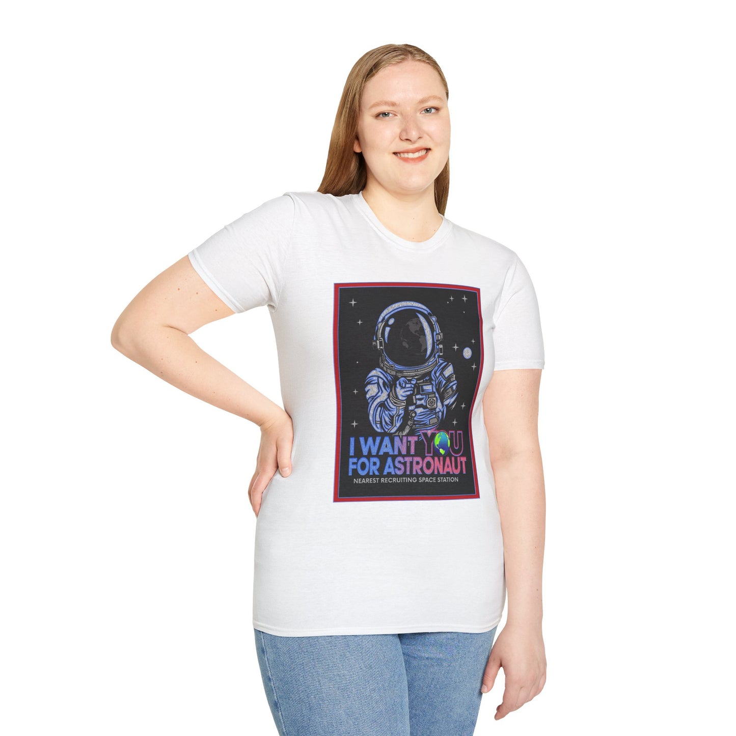 Astronaut Recruitment T-Shirt, Space Lover Gift, Unisex Tee, Science Fiction Apparel, Graphic Shirt, Outer Space Fashion, Graphic design