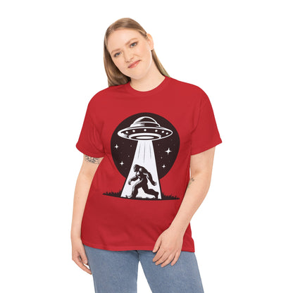 Bigfoot UFO Unisex Tee Graphic Design T-Shirt, GraphicTees, png, sublimation