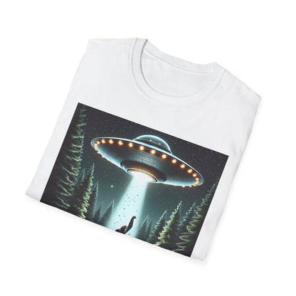 Funny UFO Abduction Unisex T-Shirt, Alien Theme Tee, Gift for Sci-Fi Lovers, Cool Graphic Shirt, Quirky Apparel, Unique Vintage Style