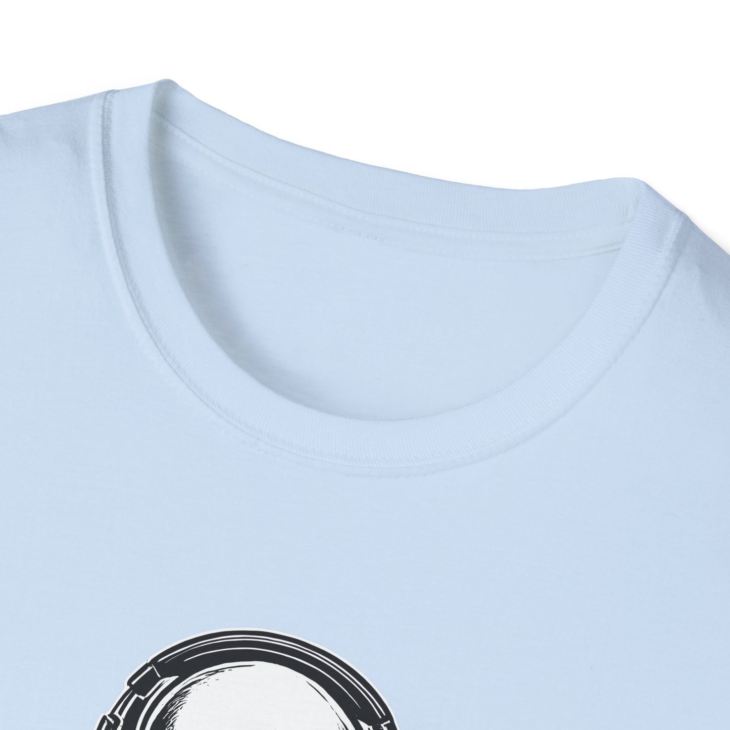 DJ Alien Graphic T-Shirt | Unisex Softstyle Tee for Music Lovers, Gifts for DJs, Cool Casual Wear, Festival Apparel, Unique Alien Design