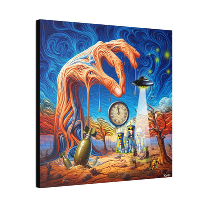 Two Minutes till Midnight, Canvas Stretched, 0.75", doomsday, funny, comedy, graphic design, png, svg