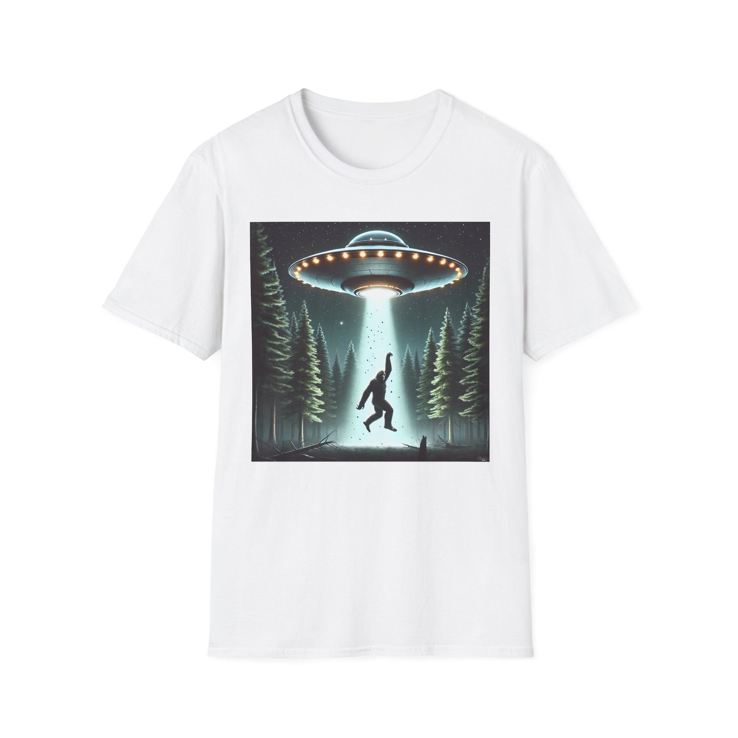 Funny UFO Abduction Unisex T-Shirt, Alien Theme Tee, Gift for Sci-Fi Lovers, Cool Graphic Shirt, Quirky Apparel, Unique Vintage Style