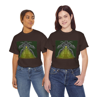 Alien Biker Neon Sci‑Fi Motorcycle T-Shirt