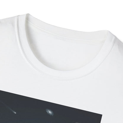 Cosmic Vibes Unisex T-Shirt - UFO & Moon Design, Relaxed Fit Tee for Space Lovers, Gift for Sci-Fi Fans, Casual Wear, Everyday Essentials, t-shirt, tshirt, png