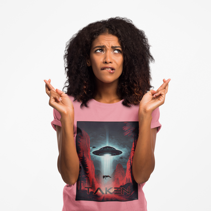 Taken, Unisex Heavy Cotton Tee, UFO inspired t-shirt, graphic design, art, png, t-shirts, tshirts, tee