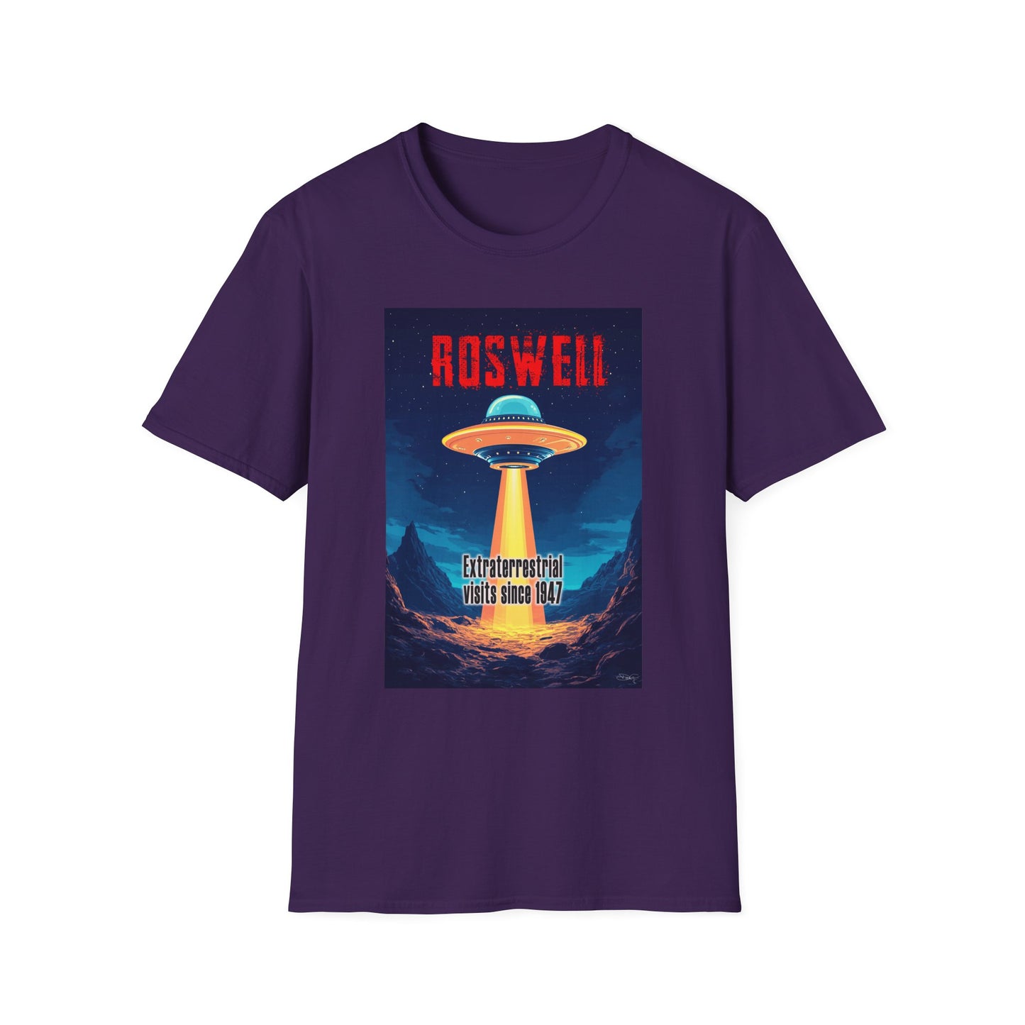 Roswell Alien Encounter Unisex T-Shirt, Retro Space UFO Tee, Sci-Fi Lovers Gift, Convention Wear, Extraterrestrial Tee, graphic design, png