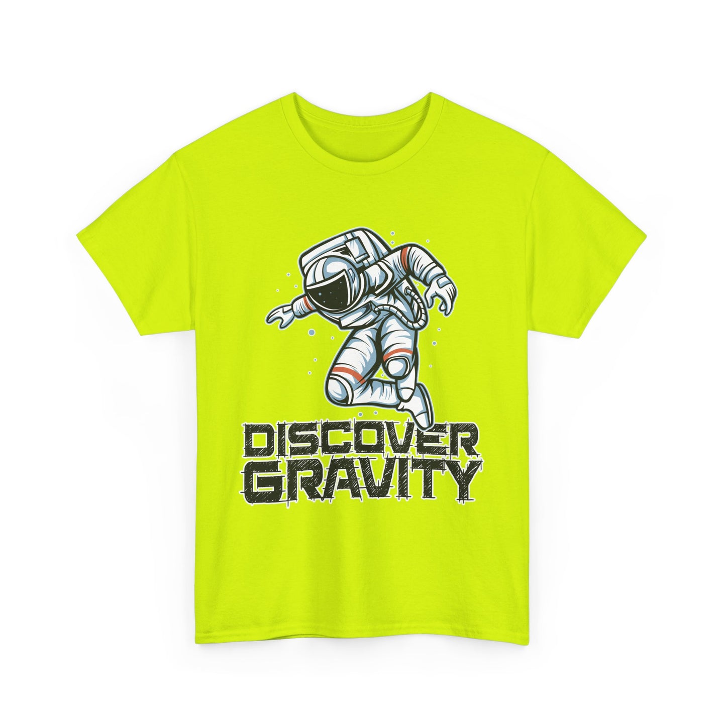 Discover Gravity. Unisex Heavy Cotton Tee - Fun Astronaut, Astronomy Graphic Tee - Unisex graphic design, png Express Delivery available