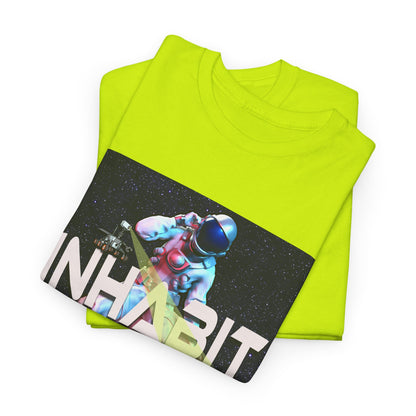 Inhabit Mars, Unisex Heavy Cotton Tee, Space, SpaceX, Universe, UFO, multiverse, graphic design, png, graphic design, t-shirts, tee