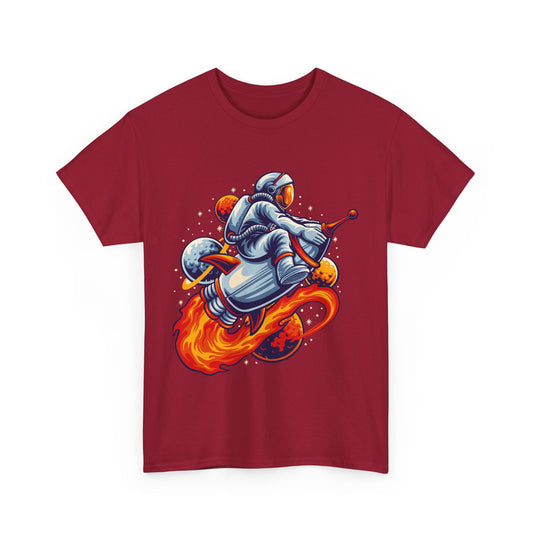 Retro Space Explorer Unisex Heavy Cotton Tee, graphic designed, tees, t-shirt, t-shirts, png
