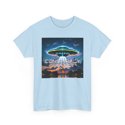 Retro Neon Alien UFO T-Shirt — "Conspiracy at DC" Graphic Tee