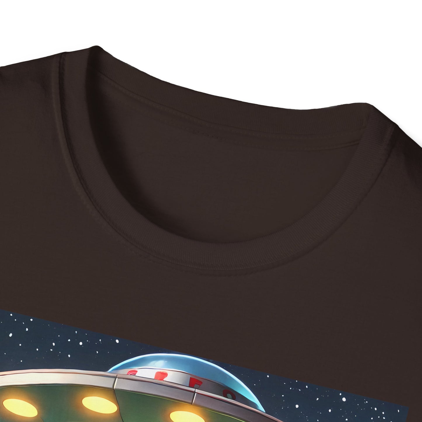 Cute Alien Dinosaur Unisex T-Shirt, Fun Graphic Tee, Kids & Adults, Space Theme, Playful Gift Idea, Birthday, Casual Wear