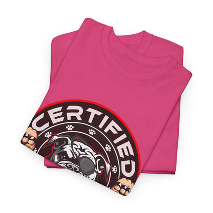 Certified Bounty Hunter, Unisex Heavy Cotton Tee, comedy, bulldog, print design, png, GraphicTees