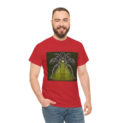 Alien Biker Neon Sci‑Fi Motorcycle T-Shirt