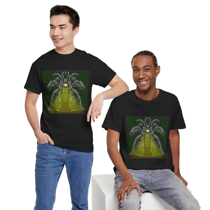 Alien Biker Neon Sci‑Fi Motorcycle T-Shirt