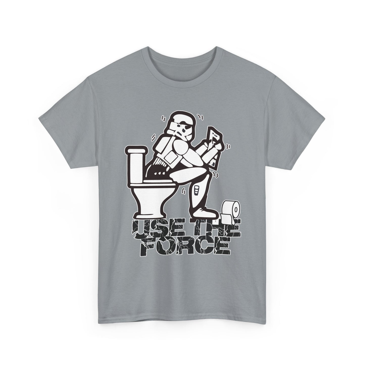 Use The Force, Unisex Heavy Cotton Tee, Star Wars, funny, restroom jokes, graphic design, png