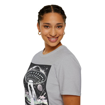 Cosmic Alien Abduction T-Shirt, Retro UFO Shirt, t-shirts, tshirts, Space Enthusiast Apparel, Graphic Tee, Gift for Sci-Fi Lovers, tees, png