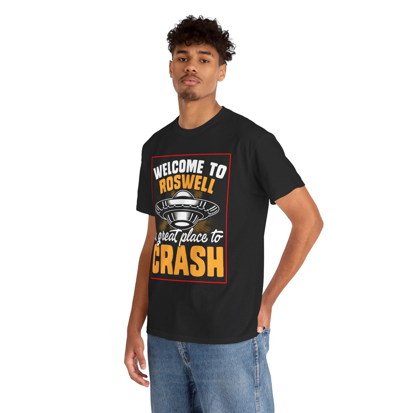 Roswell, UFO, Unisex Heavy Cotton Tee