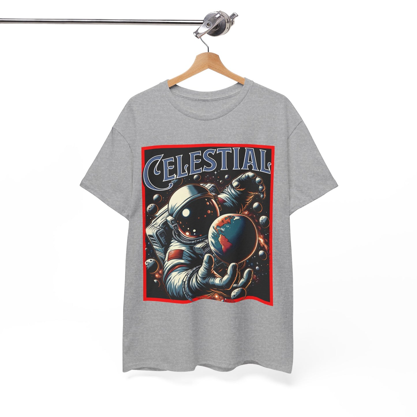 Celestial Astronaut Tee - Unisex Vintage Space Graphic T-Shirt, png, t-shirt, tshirts