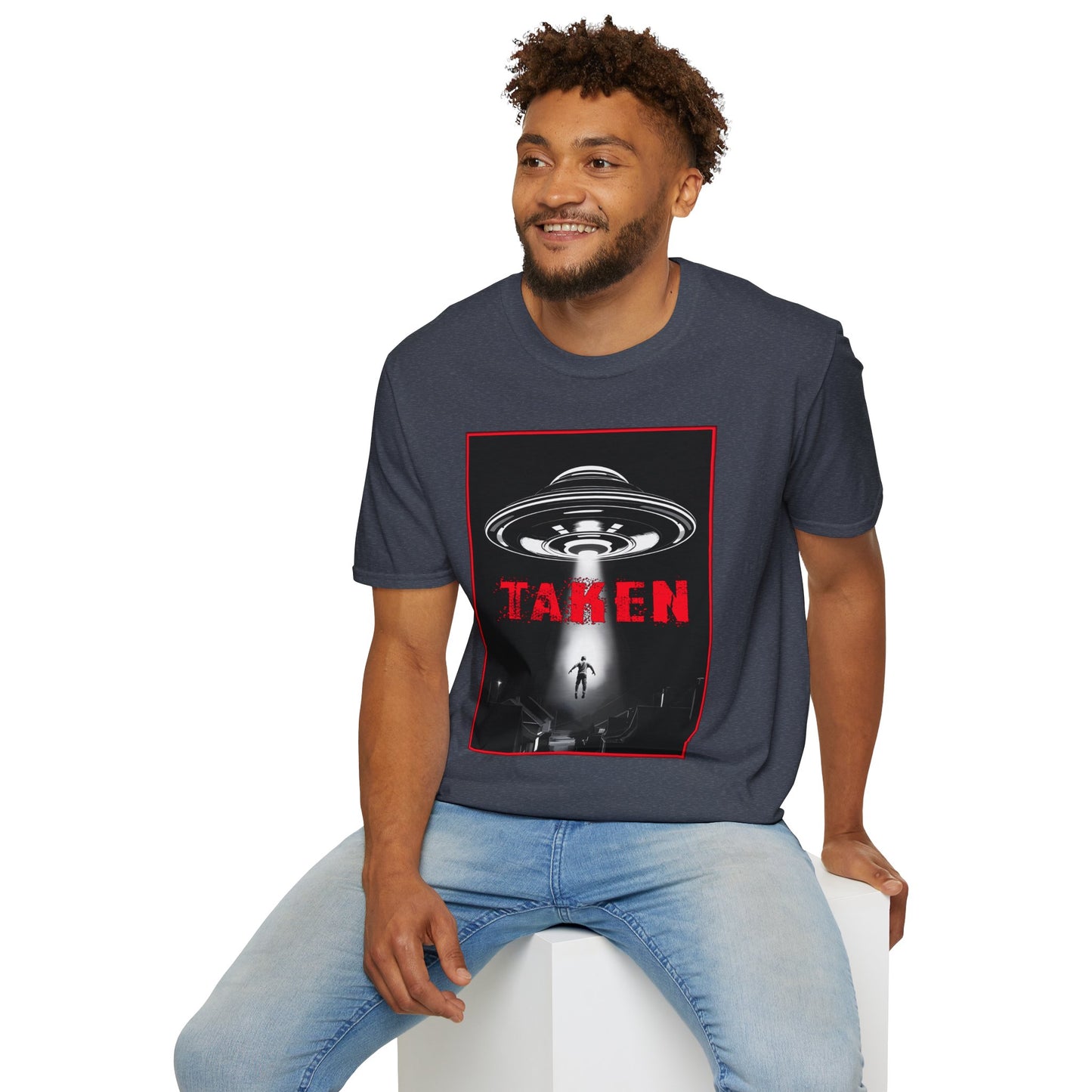 Taken, Alien Abduction, Unisex T-Shirt, Taken Graphic Tee, UFO Gift, Casual Wear, Sci-Fi Fan Apparel, Fun Statement Shirt, GraphicTees