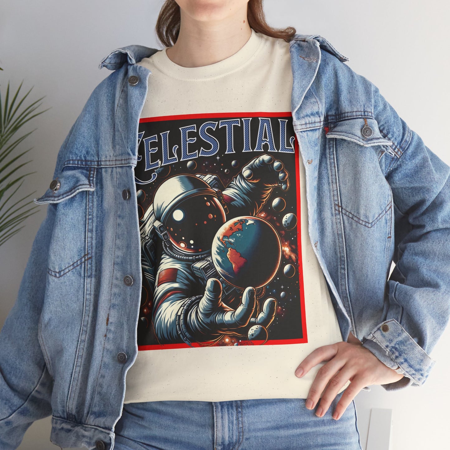 Celestial Astronaut Tee - Unisex Vintage Space Graphic T-Shirt, png, t-shirt, tshirts