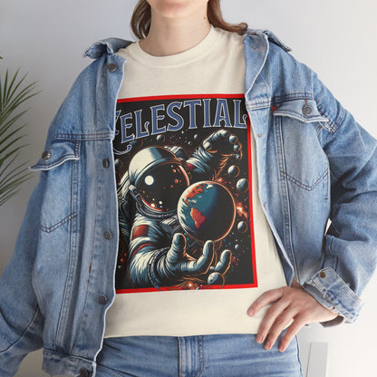 Celestial Astronaut Tee - Unisex Vintage Space Graphic T-Shirt, png, t-shirt, tshirts