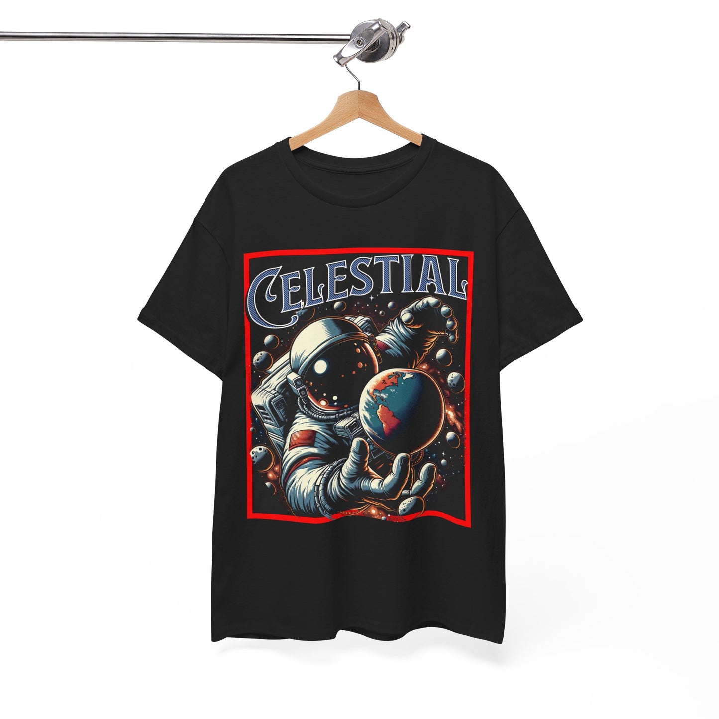 Celestial Astronaut Tee - Unisex Vintage Space Graphic T-Shirt, png, t-shirt, tshirts