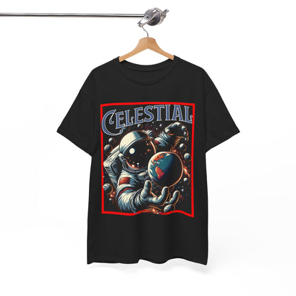 Celestial Astronaut Tee - Unisex Vintage Space Graphic T-Shirt, png, t-shirt, tshirts