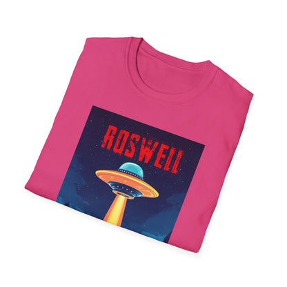 Roswell Alien Encounter Unisex T-Shirt, Retro Space UFO Tee, Sci-Fi Lovers Gift, Convention Wear, Extraterrestrial Tee, graphic design, png