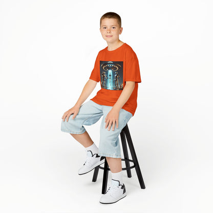 Alien Encounter Kids Tee, Fun Graphic Tee for Young Explorers, Perfect for Birthdays, Space Lovers, Casual Wear, Gift Idea