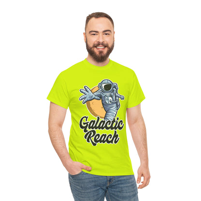 Galactic Reach, Astronaut, Unisex Heavy Cotton Tee, Express Delivery available, graphic design, png