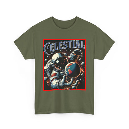 Celestial Astronaut Tee - Unisex Vintage Space Graphic T-Shirt, png, t-shirt, tshirts