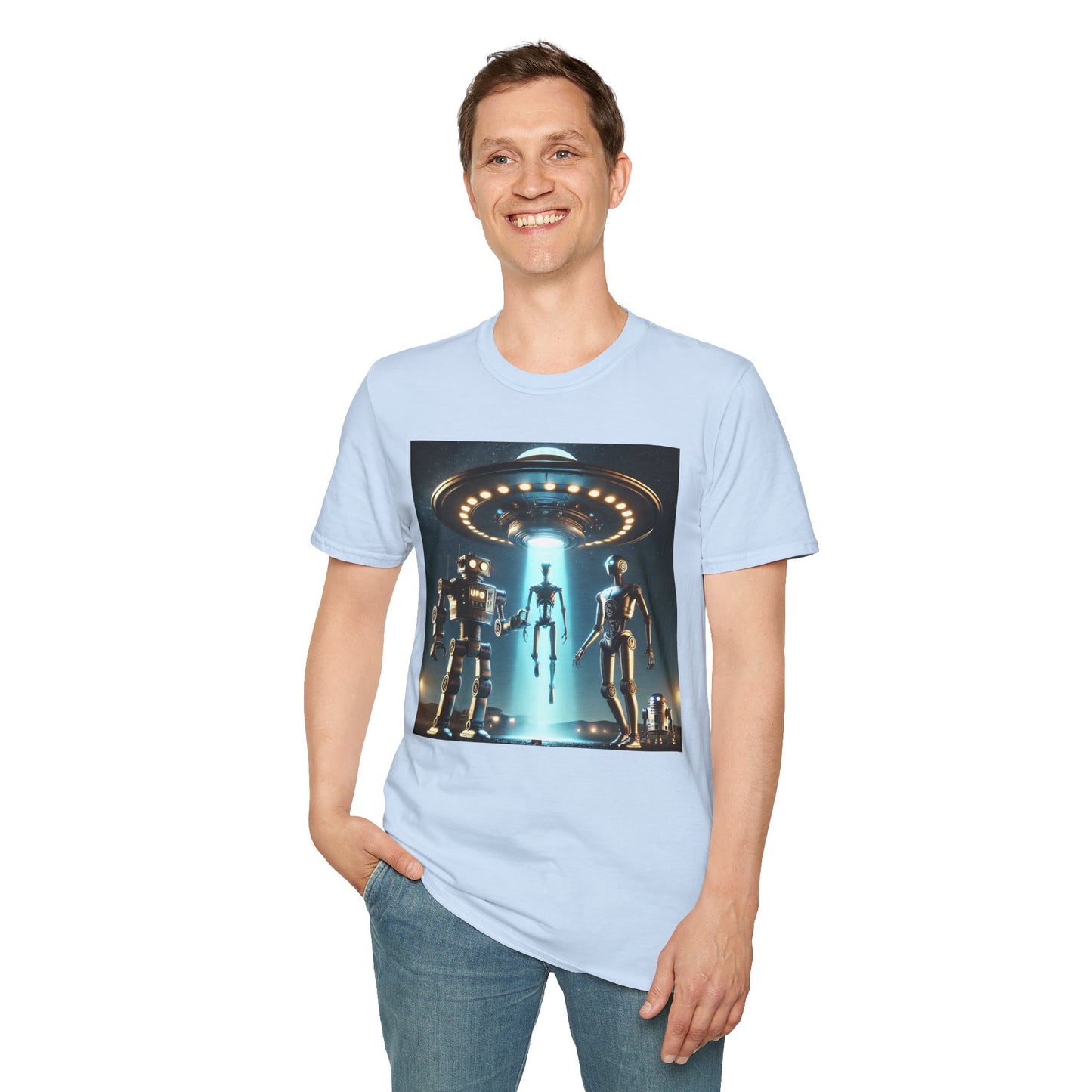 Retro Sci-Fi Unisex T-Shirt, Alien Design Shirt, Gift for Space Lovers, Cool Graphic Tee, Perfect for Sci-Fi Fans, Casual Wear