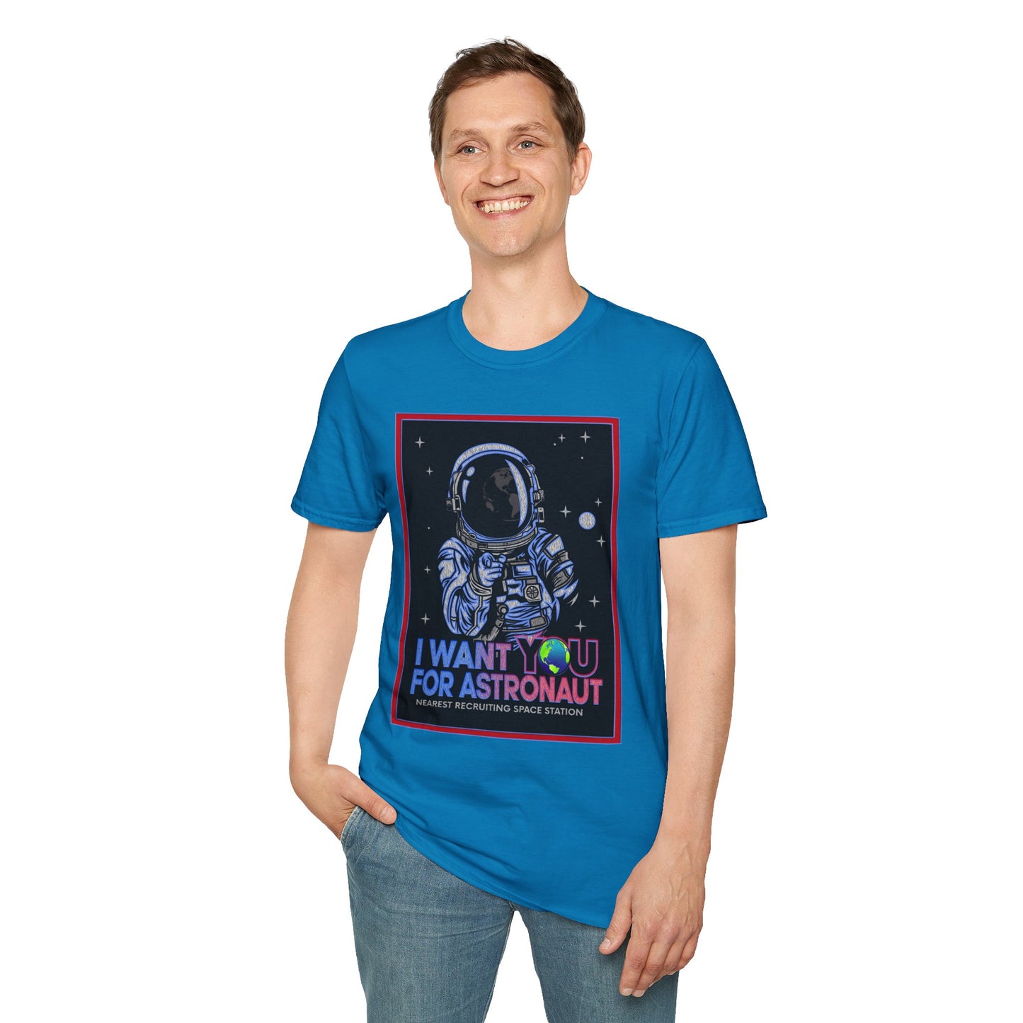 Astronaut Recruitment T-Shirt, Space Lover Gift, Unisex Tee, Science Fiction Apparel, Graphic Shirt, Outer Space Fashion, Graphic design