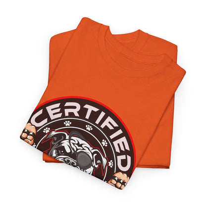 Certified Bounty Hunter, Unisex Heavy Cotton Tee, comedy, bulldog, print design, png, GraphicTees