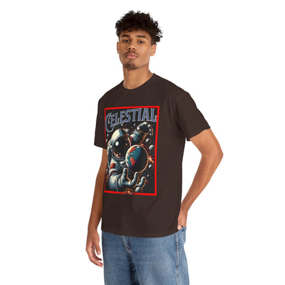 Celestial Astronaut Tee - Unisex Vintage Space Graphic T-Shirt, png, t-shirt, tshirts