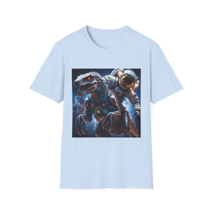 Space Dinosaur Unisex Softstyle T-Shirt, Fun Gift for Kids, Science Fiction Tee, Unique Graphic Shirt, Cool Outfit for Parties, t-shirt, tshirt, png