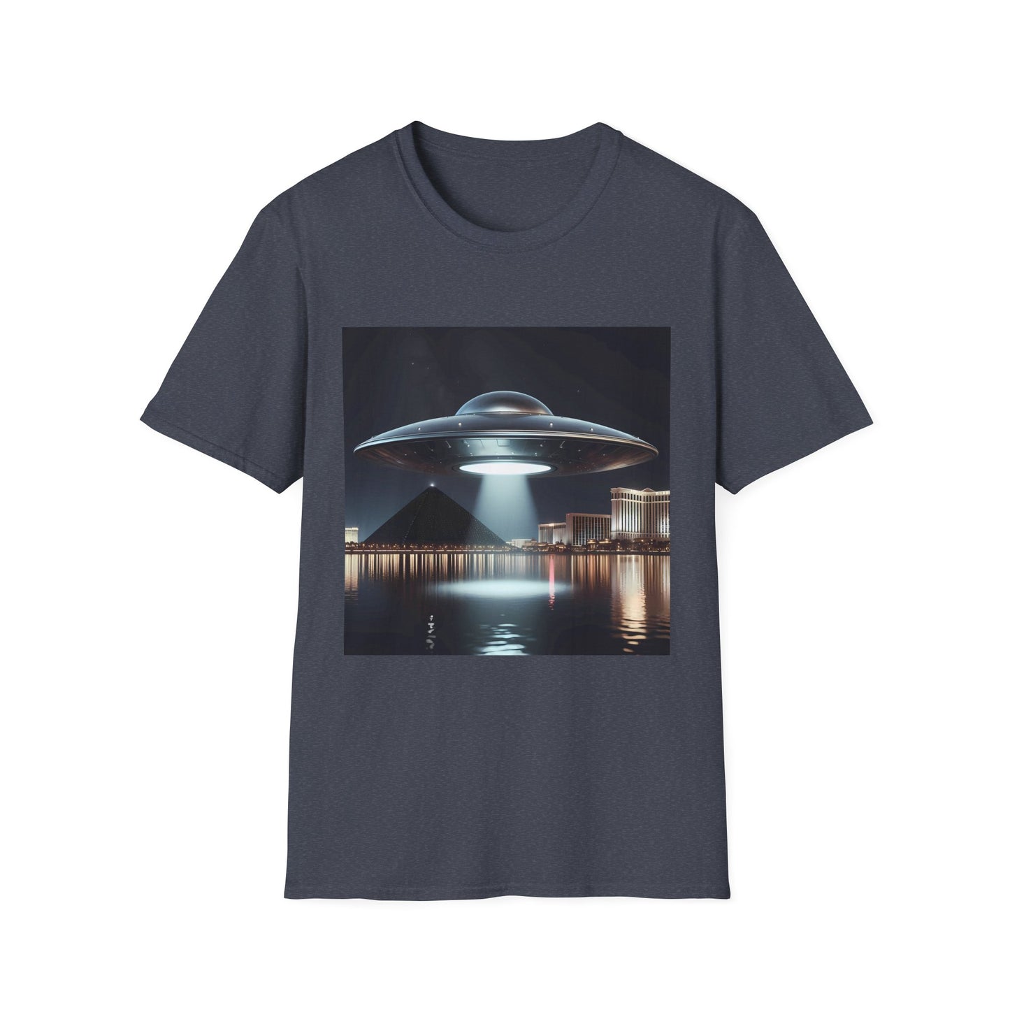 Vintage UFO Graphic Unisex T-Shirt, Retro Tee for Sci-Fi Lovers, Gift for Space Enthusiasts, Cool Alien Design, Unique Casual Wear