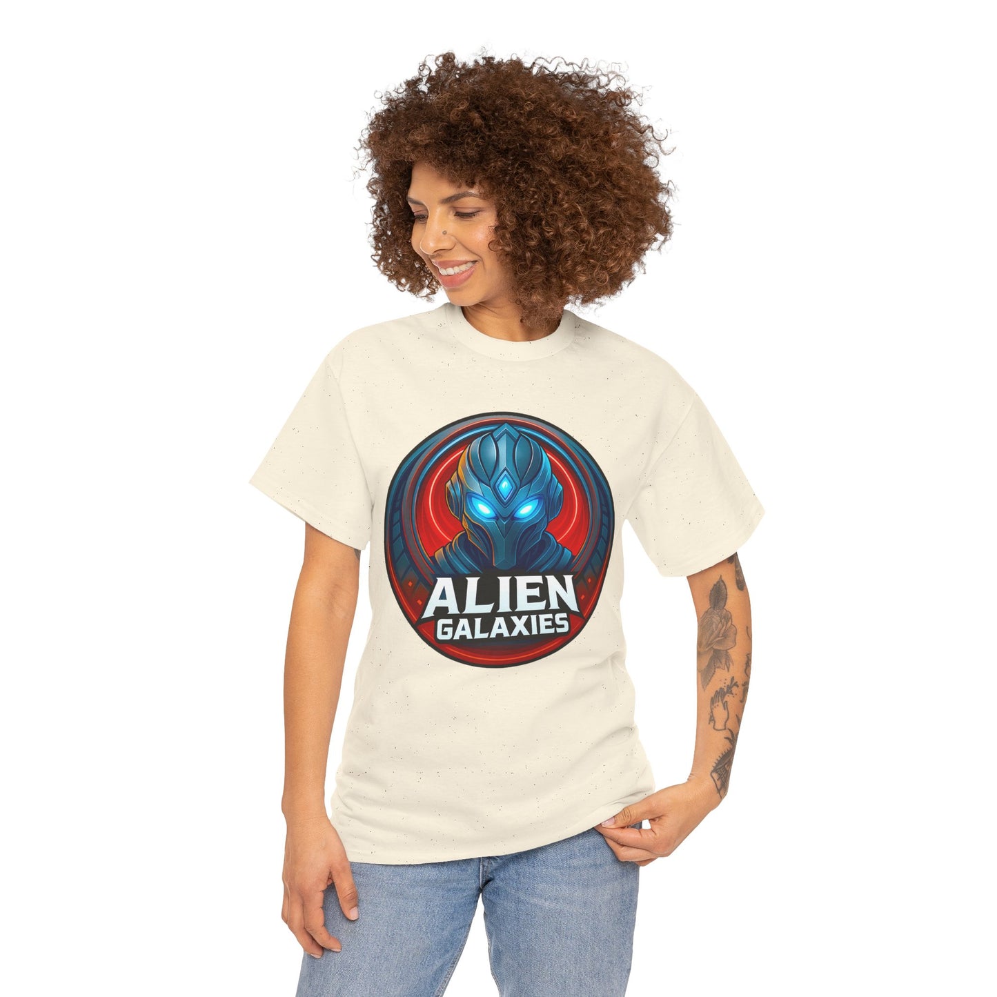 Alien Galaxies T-Shirt — Sci‑Fi Alien Emblem Tee, unisex, t-shirt, png, graphic design