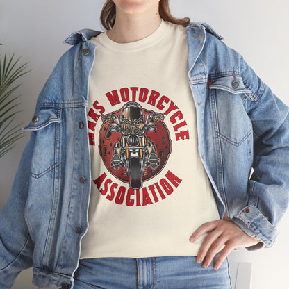Mars Motorcycle Association Unisex Heavy Cotton Tee - Perfect Gift for Bikers